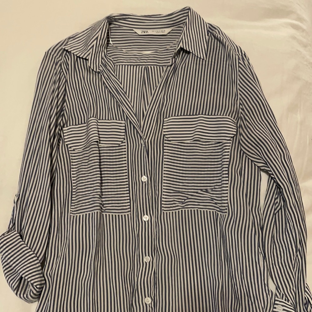 Zara button down blouse